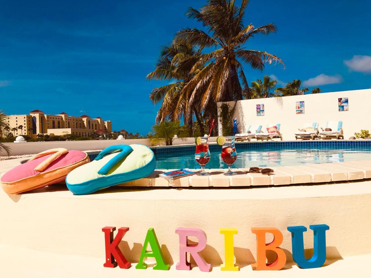 Karibu Aruba Boutique Hotel شاطئ بالم المظهر الخارجي الصورة